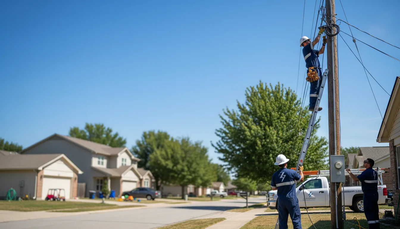Residential electrician providing installation services in Harveys Lake, PA